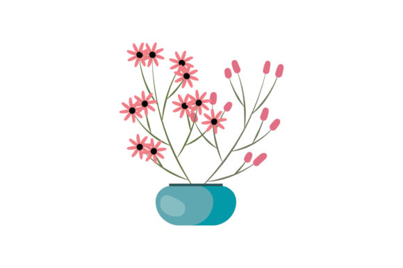 Boho Color Floral Plant Illustration-16: A Versatile Graphic Design Asset
