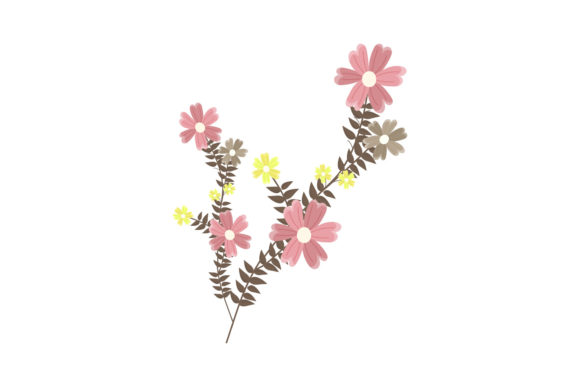 Floral Concept Plant Flowers: A Graphic Design Asset for Editorial and Web Use