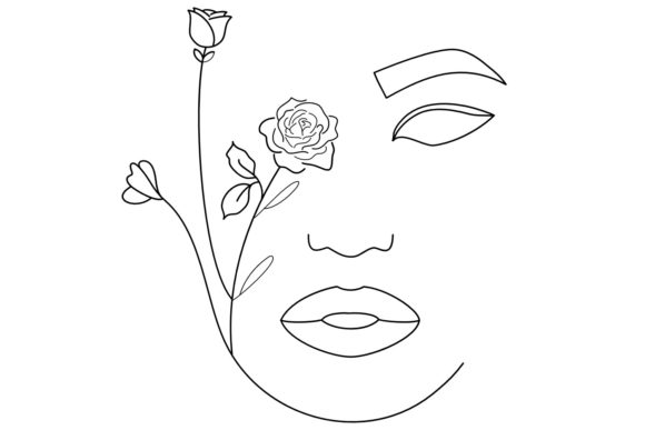 Floral Face Graphics and Illustrations Review