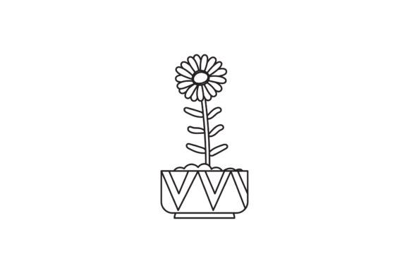 Floral Icons Illustration Line Style Graphics Freebies Review