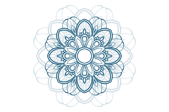 Floral Mandala Style Drawn Design Art Review