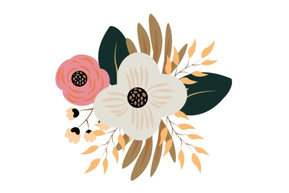 Floral Pattern Flowers Illustration for Branding and Graphics