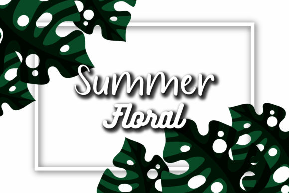 Floral Tropical Summer Banner Design Art for Blogs and Websites