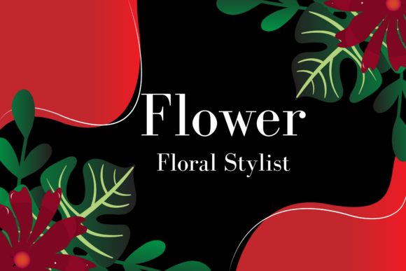 Frame Banner Tropical Floral Graphics for Commercial Use