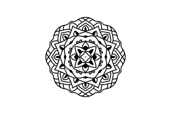 Mandala Floral Art for Embroidery Projects