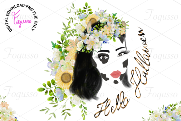 Messy Cow with Floral Sublimation Design - Graphics for Creative Sellers