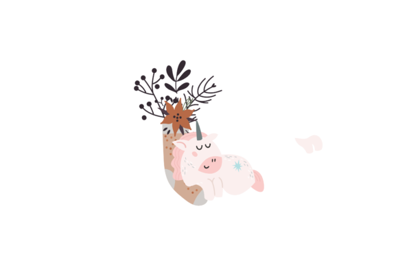 Unicorn Boho Christmas Socks Floral Svg for Modern Graphics and Illustrations