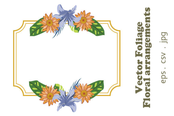 Vector Floral Foliage Graphic Set 21 Graphics and Freebies