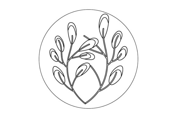 Vector Floral Line Style Embroidery Review