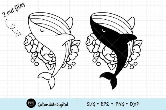 Whale Floral Svg: A Versatile Graphic for Local Business Branding